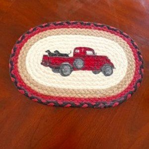 NWT Earth Rug Natural Jute Fiber Oval Mat